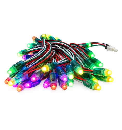 WS2811 50 RGB Pixel LED Light String Pack of 1, 5V DC Addressable Waterproof IP68 Digital RGB LED Modules for Diwali Decoration, Christmas Lighting, Sign Boards, Events & DIY Projects
