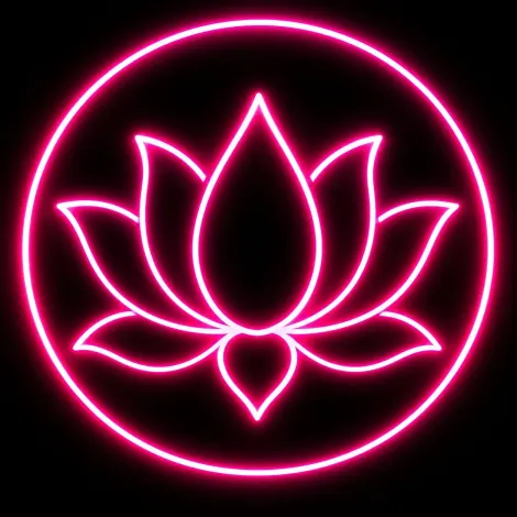 Neon Lotus 16"